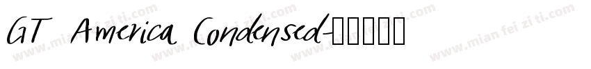 GT America Condensed字体转换